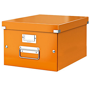Leitz Click & Store Scatole archivio Media, A4 maxi, Capacità utile 2000 fg, Arancione Leitz Click & Store Scatole archivio Media, A4 maxi, Capacità utile 2000 fg, Arancione