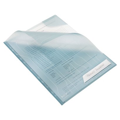 Leitz Combifile Dossier uñero, A4, polipropileno de 200 micras, 11 orificios, rugosa, azul transparente - 1