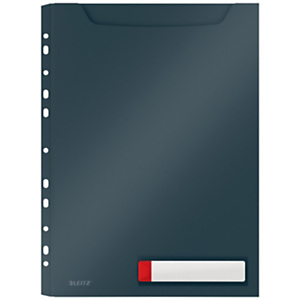 Leitz Cosy Funda perforada de privacidad de alta capacidad, paquete de 3 fundas, A4, Gris terciopelo Leitz Cosy Funda perforada de privacidad de alta capacidad, paquete de 3 fundas, A4, Gris terciopelo