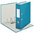 Leitz Cosy Soft Touch Archivador de palanca de 180º, A4, Lomo 80 mm, Capacidad 600 hojas, Cartón resistente recubierto de papel impreso, Azul calma - 1