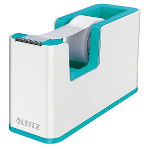 Leitz Dispenser nastro adesivo WOW Dual Color, 51 x 126 x 760 mm, Bianco/Acquamarina
