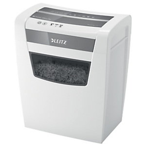 LEITZ Distruggi documenti manuale a frammento IQ Home Office P4, 10 fogli, Cestino 23 litri, Bianco LEITZ Distruggi documenti manuale a frammento IQ Home Office P4, 10 fogli, Cestino 23 litri, Bianco