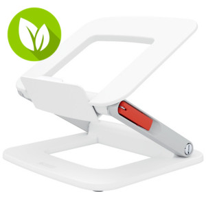 Leitz Ergo Multi-Angle Soporte para portátil, de 13 a 15 pulgadas, 63% plástico reciclado , blanco, 64240001 Leitz Ergo Multi-Angle Soporte para portátil, de 13 a 15 pulgadas, 63% plástico reciclado , blanco, 64240001