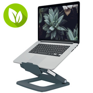 Leitz Ergo Multi-Angle Soporte para portátil, de 13 a 15 pulgadas, 80% plástico reciclado, gris oscuro, 64240089 Leitz Ergo Multi-Angle Soporte para portátil, de 13 a 15 pulgadas, 80% plástico reciclado, gris oscuro, 64240089