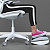 Leitz Ergo WOW - Repose-pieds ergonomique - Hauteur ajustable - Noir et Blanc - 3
