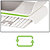 Leitz Ergo WOW - Support écran réglable - Blanc et Vert - 2
