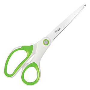 Leitz Forbici WOW, Impugnatura asimmetrica, Lunghezza totale cm 20,5, Verde lime Leitz Forbici WOW, Impugnatura asimmetrica, Lunghezza totale cm 20,5, Verde lime