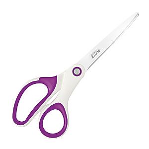 Leitz Forbici WOW, Impugnatura asimmetrica, Lunghezza totale cm 20,5, Viola Leitz Forbici WOW, Impugnatura asimmetrica, Lunghezza totale cm 20,5, Viola