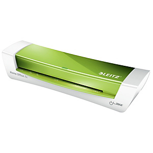 Leitz iLam® A4 Plastificadora térmica para oficina y casa, verde metalizado, 125 micras Leitz iLam® A4 Plastificadora térmica para oficina y casa, verde metalizado, 125 micras