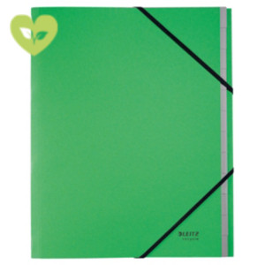 LEITZ Libro firma Recycle, 12 scomparti, Carta riciclata, Verde
