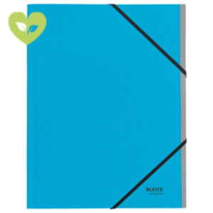 LEITZ Libro firma Recycle, 6 scomparti, Carta riciclata, Blu