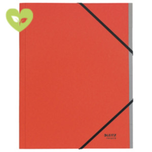 LEITZ Libro firma Recycle, 6 scomparti, Carta riciclata, Rosso