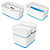 Leitz MyBox® Contenitore multiuso Small, Plastica, Senza BPA, Bianco e blu, 318 x 191 x 128 mm - 2