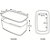 Leitz MyBox® Contenitore multiuso Small, Plastica, Senza BPA, Bianco e rosa, 318 x 191 x 128 mm - 4