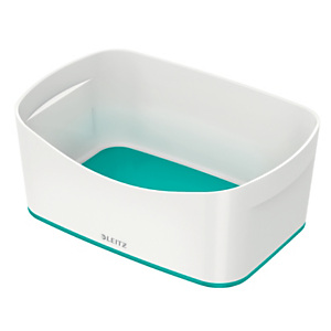 Leitz MyBox® Contenitore Organizer Small, Plastica, Senza BPA, Bianco e Acquamarina, 246 x 160 x 98 mm Leitz MyBox® Contenitore Organizer Small, Plastica, Senza BPA, Bianco e Acquamarina, 246 x 160 x 98 mm