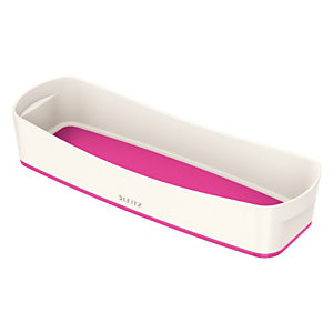 Leitz MyBox® Vaschetta organizer, Plastica, Senza BPA, Bianco e rosa, 307 x 105 x 55 mm