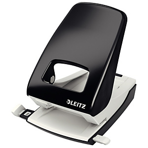 Leitz NeXXt Perforatore per alti spessori, Capacità di perforazione 4 mm/40 fogli, 2 fori, Colore nero Leitz NeXXt Perforatore per alti spessori, Capacità di perforazione 4 mm/40 fogli, 2 fori, Colore nero