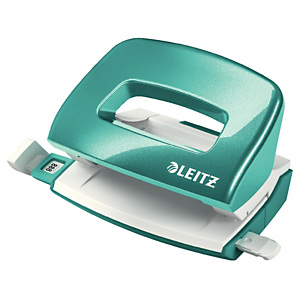 Leitz NeXXt Series 5060 WOW, Mini perforatore 2 fori, Capacità 10 fogli, Acquamarina Leitz NeXXt Series 5060 WOW, Mini perforatore 2 fori, Capacità 10 fogli, Acquamarina