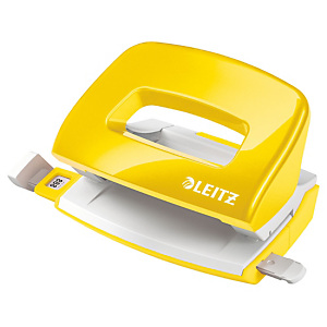 Leitz NeXXt Series 5060 WOW, Mini perforatore 2 fori, Capacità 10 fogli, Giallo Leitz NeXXt Series 5060 WOW, Mini perforatore 2 fori, Capacità 10 fogli, Giallo