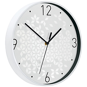 Leitz Orologio da parete WOW, Ø 29 cm, Bianco Leitz Orologio da parete WOW, Ø 29 cm, Bianco