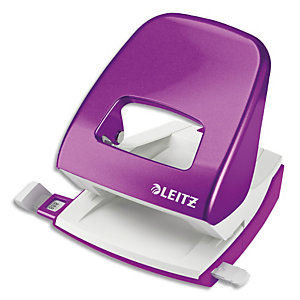 LEITZ Perforateur NeXXT Violet - 2 trous en métal - Capacité 30 feuilles - Livré en Boîte
