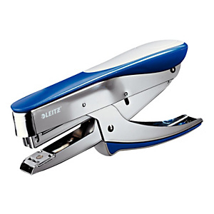 Leitz Pince Agrafeuse 5548 - Agrafes 24/6 et 26/6 - Capacité 30 feuilles - Bleu et Argent Leitz Pince Agrafeuse 5548 - Agrafes 24/6 et 26/6 - Capacité 30 feuilles - Bleu et Argent