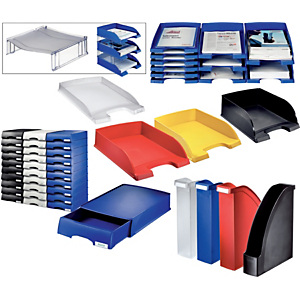 Leitz Plus Desk Top Vaschette porta corrispondenza, Linea Slim, Dimensioni 255 x 360 x 37 mm, Cristallo di rugiada Leitz Plus Desk Top Vaschette porta corrispondenza, Linea Slim, Dimensioni 255 x 360 x 37 mm, Cristallo di rugiada