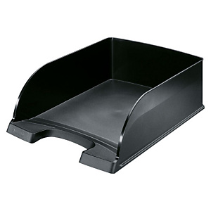 Leitz Plus Jumbo Bandeja de correspondencia, A4, poliestireno, negro, 103 x 255 x 357 mm Leitz Plus Jumbo Bandeja de correspondencia, A4, poliestireno, negro, 103 x 255 x 357 mm