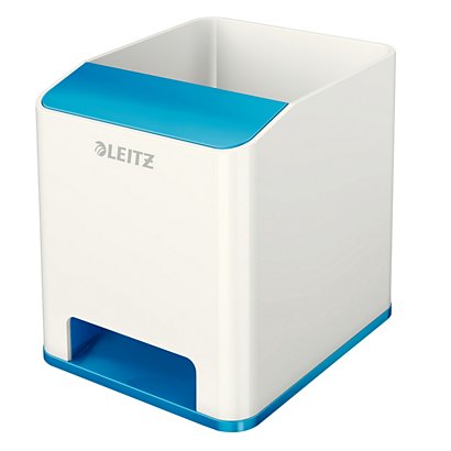 LEITZ Portapenne con amplificatore WOW Dual Color, Bianco/Blu - 1