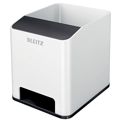 LEITZ Portapenne con amplificatore WOW Dual Color, Bianco/Nero - 1