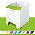 LEITZ Portapenne con amplificatore WOW Dual Color, Bianco/Verde Lime - 4