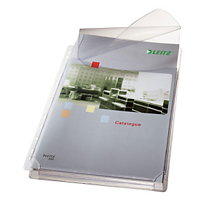 Leitz Premium Funda perforada con fuelle, A4, PVC de 170 micras, 11 orificios, lisa, transparente Leitz Premium Funda perforada con fuelle, A4, PVC de 170 micras, 11 orificios, lisa, transparente