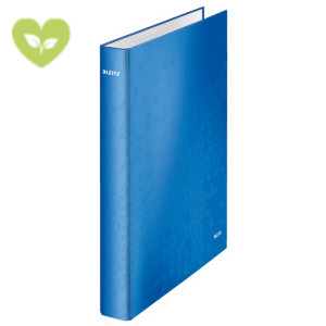 LEITZ Raccoglitore ad anelli WOW, 22 x 30 cm, Dorso 40 mm, Capacità 250 fogli, Cartone, Azzurro LEITZ Raccoglitore ad anelli WOW, 22 x 30 cm, Dorso 40 mm, Capacità 250 fogli, Cartone, Azzurro