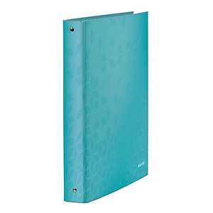 Leitz Raccoglitore ad anelli WOW, 22 x 30 cm, Dorso 40 mm, Capacità 250 fogli, Cartone, Acquamarina Leitz Raccoglitore ad anelli WOW, 22 x 30 cm, Dorso 40 mm, Capacità 250 fogli, Cartone, Acquamarina