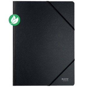 Leitz Recycle Chemise à élastiques A4 en carton recyclé - Noir Leitz Recycle Chemise à élastiques A4 en carton recyclé - Noir