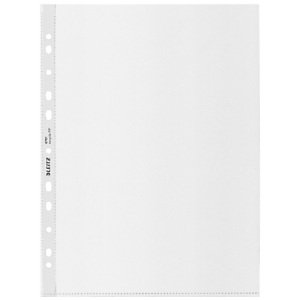 LEITZ Recycle Funda perforada, gran capacidad, reciclado, 100 micras, rugosa, A4, Bolsa de 25 LEITZ Recycle Funda perforada, gran capacidad, reciclado, 100 micras, rugosa, A4, Bolsa de 25