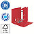 LEITZ Registratore archivio con meccanismo a leva 180° Recycle, Formato Commerciale, Dorso 5,5 cm, Rosso - 3