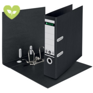 LEITZ Registratore archivio con meccanismo a leva 180° Recycle, Formato Commerciale, Dorso 8 cm, Nero LEITZ Registratore archivio con meccanismo a leva 180° Recycle, Formato Commerciale, Dorso 8 cm, Nero