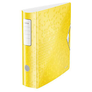 Leitz Registratori archivio Active WOW, Dorso 8,2 cm, Polyfoam PP, Giallo Leitz Registratori archivio Active WOW, Dorso 8,2 cm, Polyfoam PP, Giallo