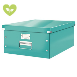 LEITZ Scatola archivio A3 Click & Store, Cartone, Coperchio removibile, 36,9 x 48,2 x 20 cm, Acquamarina LEITZ Scatola archivio A3 Click & Store, Cartone, Coperchio removibile, 36,9 x 48,2 x 20 cm, Acquamarina