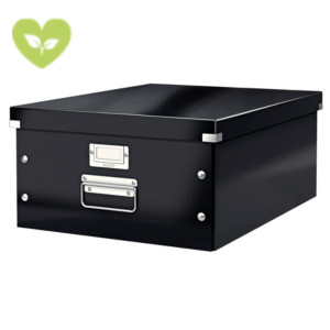 LEITZ Scatola archivio A3 Click & Store, Cartone, Coperchio removibile, 36,9 x 48,2 x 20 cm, Nero LEITZ Scatola archivio A3 Click & Store, Cartone, Coperchio removibile, 36,9 x 48,2 x 20 cm, Nero