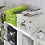 LEITZ  Scatola archivio A4 Click & Store, Cartone, Coperchio removibile, 28,1 x 37 x 20 cm, Verde Lime - 3
