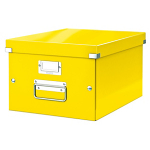 Leitz Scatola archivio Click & Store A4, Cartone, Coperchio removibile, Giallo, 281 x 370 x 200 mm Leitz Scatola archivio Click & Store A4, Cartone, Coperchio removibile, Giallo, 281 x 370 x 200 mm