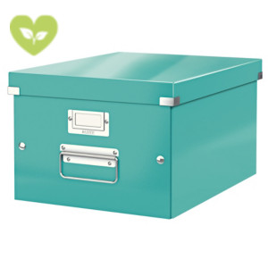 LEITZ Scatola archivio Click & Store WOW Medium, Cartone riciclato, Coperchio removibile, 28,1 x 37 x 20 cm, Acquamarina LEITZ Scatola archivio Click & Store WOW Medium, Cartone riciclato, Coperchio removibile, 28,1 x 37 x 20 cm, Acquamarina