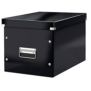 Leitz Scatola Archivio Cubo L Click & Store, Cartone, Coperchio removibile, Nero, 320 x 360 x 310 mm Leitz Scatola Archivio Cubo L Click & Store, Cartone, Coperchio removibile, Nero, 320 x 360 x 310 mm