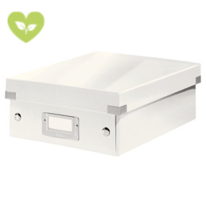 LEITZ Scatola organizer Small Click & Store, Cartone, Coperchio removibile, 22 x 28,2 x 10 cm, Bianco LEITZ Scatola organizer Small Click & Store, Cartone, Coperchio removibile, 22 x 28,2 x 10 cm, Bianco