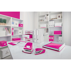 Leitz Scatola organizer Small Click & Store, Cartone, Coperchio removibile, Fucsia, 220 x 282 x 100 mm Leitz Scatola organizer Small Click & Store, Cartone, Coperchio removibile, Fucsia, 220 x 282 x 100 mm