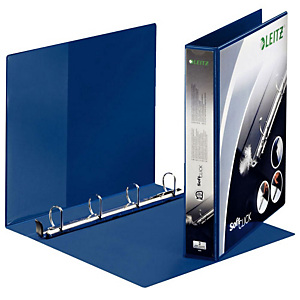 Leitz SoftClick Raccoglitore ad anelli personalizzabile, A4+, Dorso 51 mm, Capacità 280 fogli, Cartone, Blu Leitz SoftClick Raccoglitore ad anelli personalizzabile, A4+, Dorso 51 mm, Capacità 280 fogli, Cartone, Blu