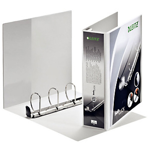 Leitz SoftClick Raccoglitore ad anelli personalizzabile, A4+, Dorso 83 mm, Capacità 580 fogli, Cartone, Bianco Leitz SoftClick Raccoglitore ad anelli personalizzabile, A4+, Dorso 83 mm, Capacità 580 fogli, Cartone, Bianco