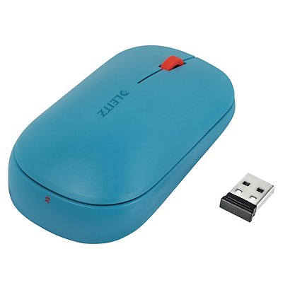 Leitz Souris sans fil Cosy Dual Sure Track - Bluetooth et USB - Bleue - 1